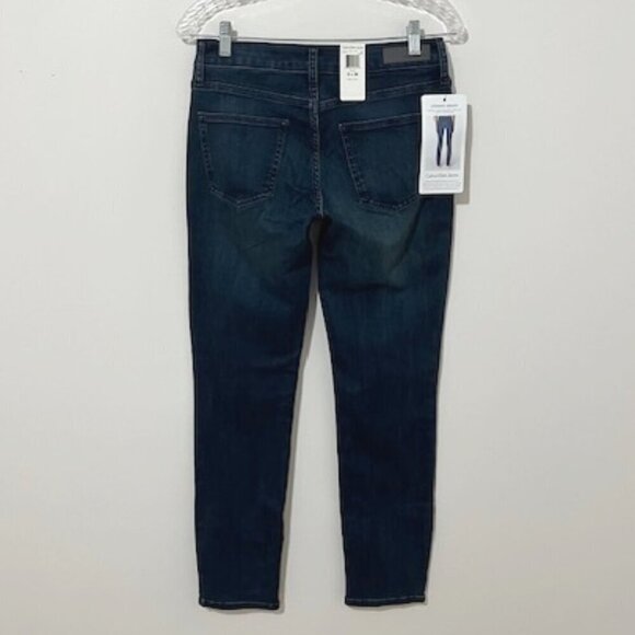 Calvin Klein Jeans Ultimate Skinny Ink Well Stretch Denim Women's Size 8x30 NWT - Picture 2 of 4